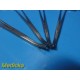 4X Insurg Ochsner Forceps 7.25", Fully Serrated, 1X2 Teeth, Curved ~ 23542