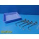 Lot of 4 Sklar Surgical 85-4697 Young Lateral Retractor 8.5" W/ Bin ~ 23604