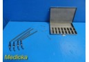 4X Aesculap FF22 Yasargil Spring Hooks for Galea Fixation W/ Case ~ 23680