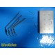 4X Aesculap FF22 Yasargil Spring Hooks for Galea Fixation W/ Case ~ 23680