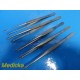 5X Sklar Singly Tissue Forceps, Oval Shape Fenestrated Serrated Jaws ~ 23760