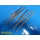 5X Sklar Singly Tissue Forceps, Oval Shape Fenestrated Serrated Jaws ~ 23760