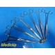 11X Sklar V. Mueller Aesculap Pilling Weck Sponge Forceps 7" - 10.5" ~ 23761